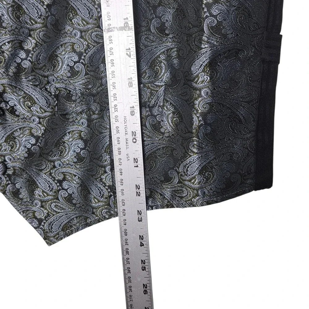 Scully‎ Vest NWT Mens L Blue Paisley Gold Western Wedding Prom Formal Party